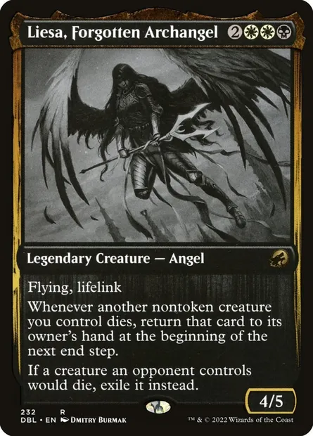 Liesa, Forgotten Archangel, Magic card DBL 232 — Innistrad: Double Feature set
