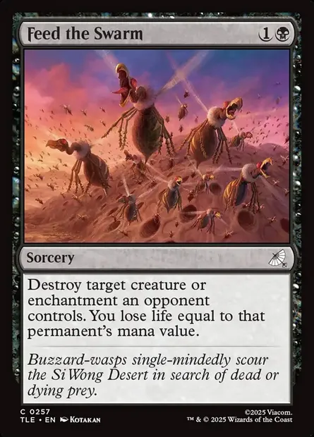 Feed the Swarm, Magic card TLE 257 — Avatar: The Last Airbender Eternal set