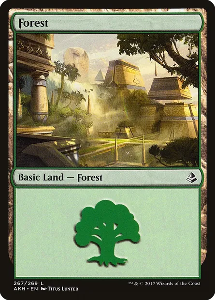 Forest, Magic card AKH 267 — Amonkhet set