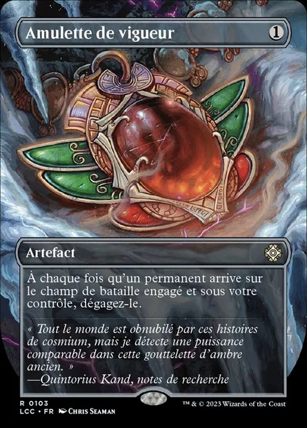 Amulette de vigueur, carte Magic LCC 103 — extension The Lost Caverns of Ixalan Commander