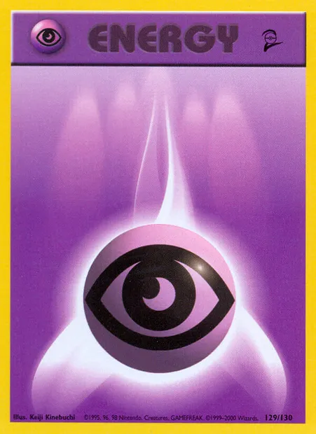 Énergie Psy, carte Pokémon B2 129 — extension Base Set 2