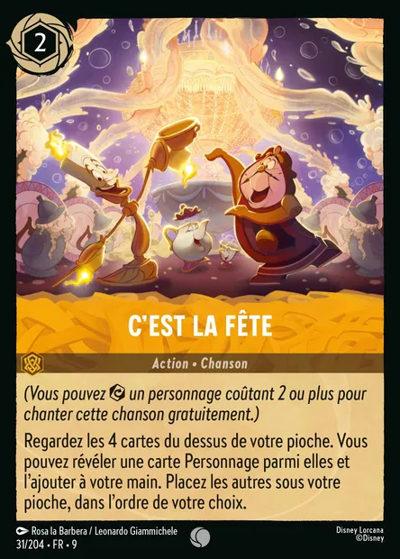 C'est la Fête, carte Disney Lorcana CH9-031 — extension Fabuleux