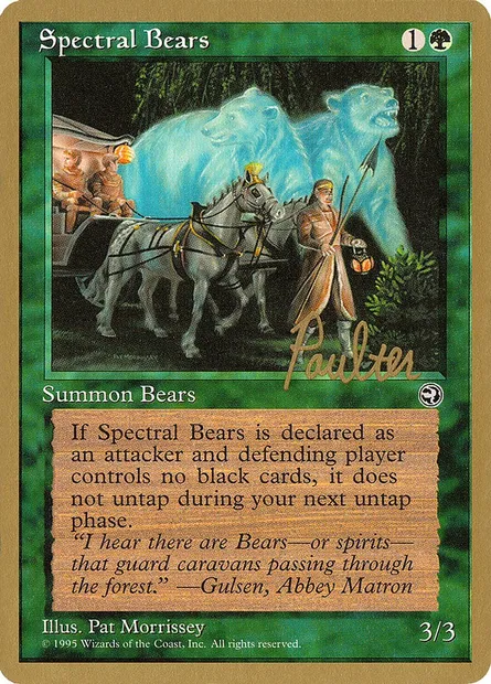 Ours spectraux, carte Magic PTC pp98 — extension Pro Tour Collector Set