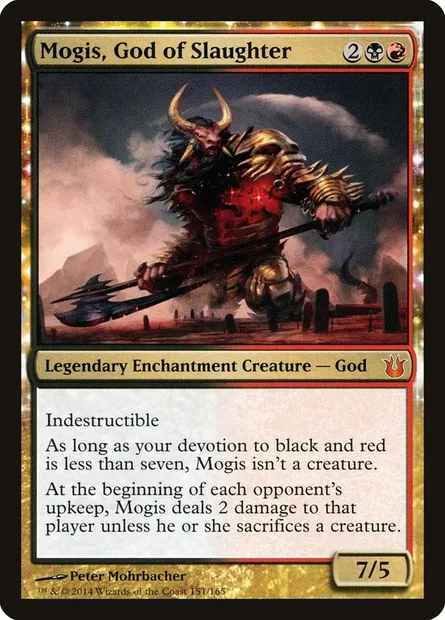Mogis, God of Slaughter, Magic card BNG 151 — Born of the Gods set