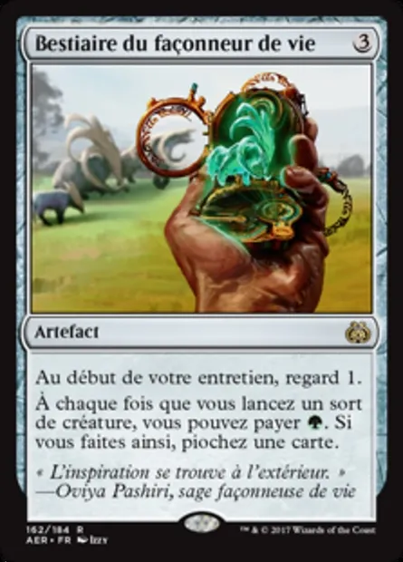Bestiaire du façonneur de vie, carte Magic AER 162 — extension La révolte éthérique