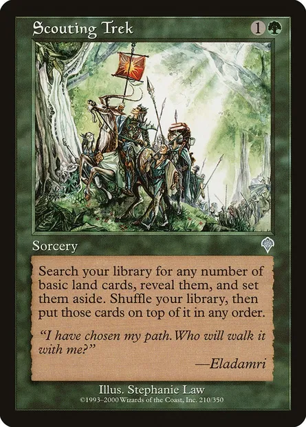 Scouting Trek, Magic card INV 210 — Invasion set