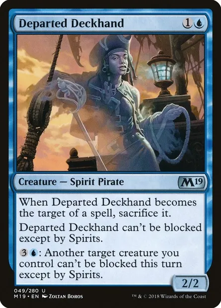 Departed Deckhand, Magic card M19 49 — Core Set 2019 set