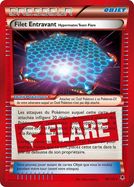 Filet Entravant Hypermatos Team Flare, carte Pokémon PHF 98 — extension Vigueur Spectrale