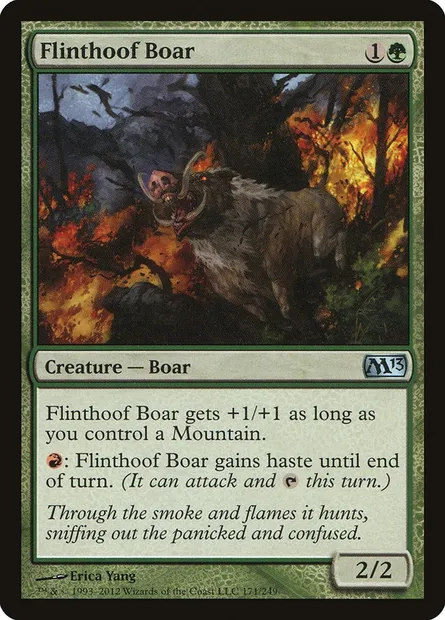 Flinthoof Boar, Magic card M13 171 — Magic 2013 set