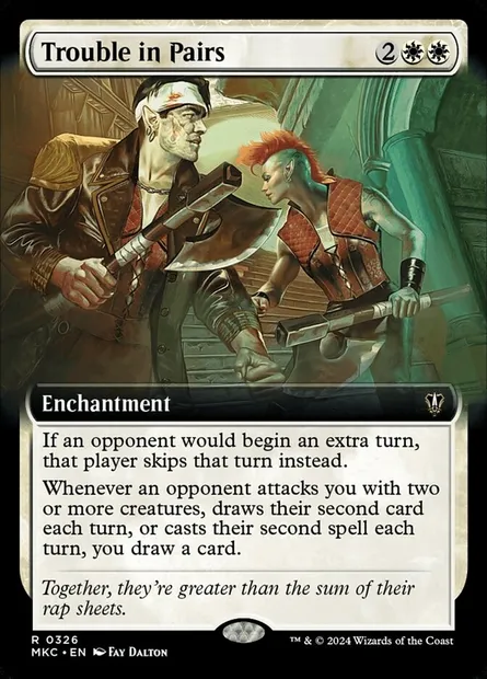Trouble in Pairs, Magic card MKC 326 — Murders at Karlov Manor Commander set