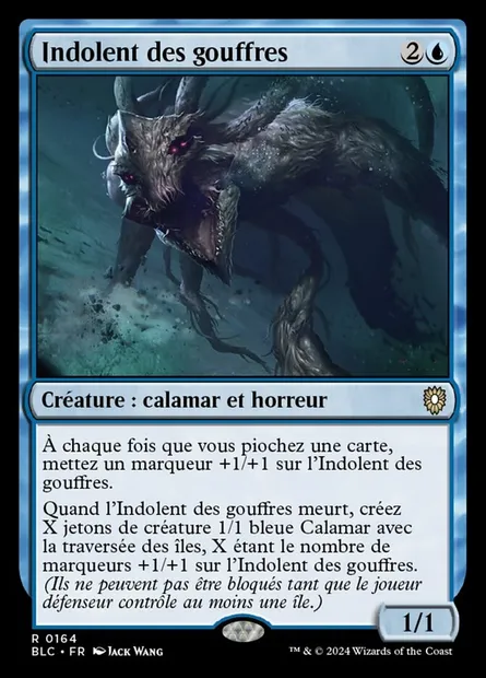 Indolent des gouffres, carte Magic BLC 164 — extension Bloomburrow Commander
