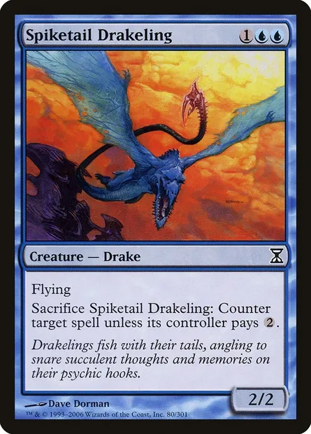 Drakônnet dracodard, carte Magic TSP 80 — extension Spirale Temporelle