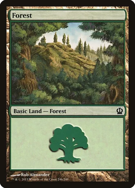 Forest, Magic card THS 246 — Theros set
