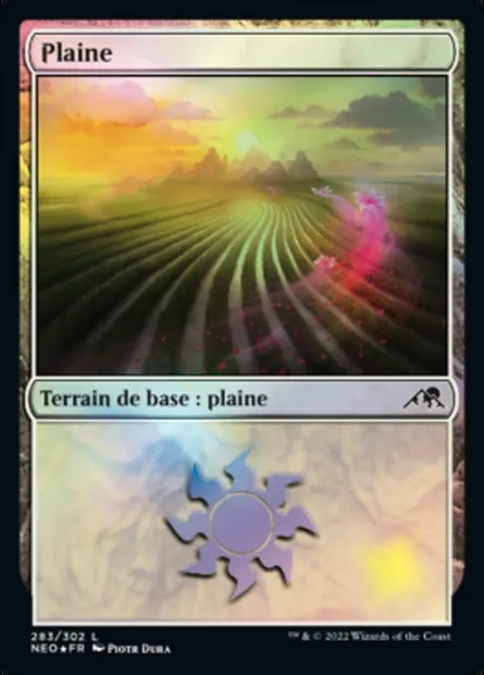 Plaine, carte Magic NEO 283 — extension Kamigawa: La Dynastie Néon