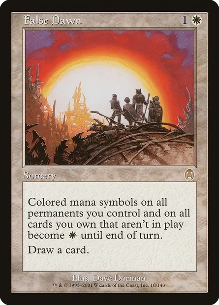 Aube trompeuse, carte Magic APC 10 — extension Apocalypse