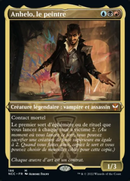 Anhelo, le peintre, carte Magic NCC 186 — extension New Capenna Commander