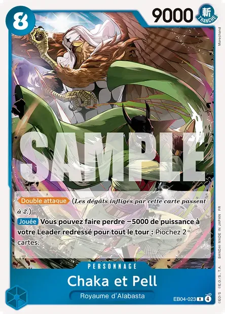 Chaka et Pell, carte One Piece EB04-023 — extension EGGHEAD CRISIS