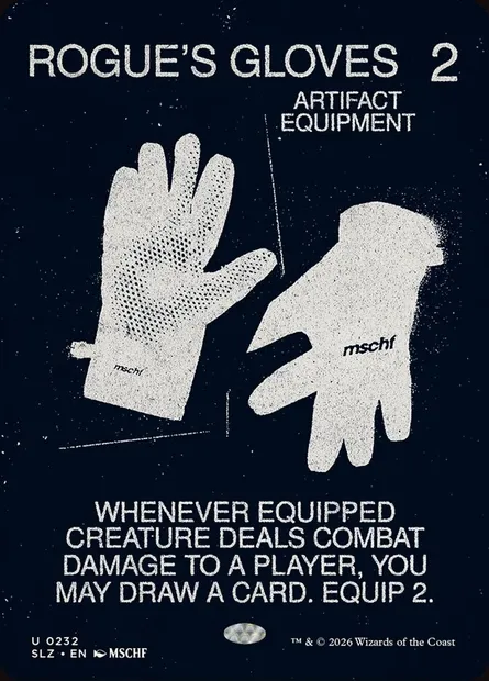 ROGUE'S GLOVES, Magic card SLZ 232 — The Zeta Set set
