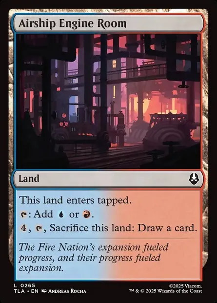 Airship Engine Room, Magic card TLA 265 — Avatar: The Last Airbender set