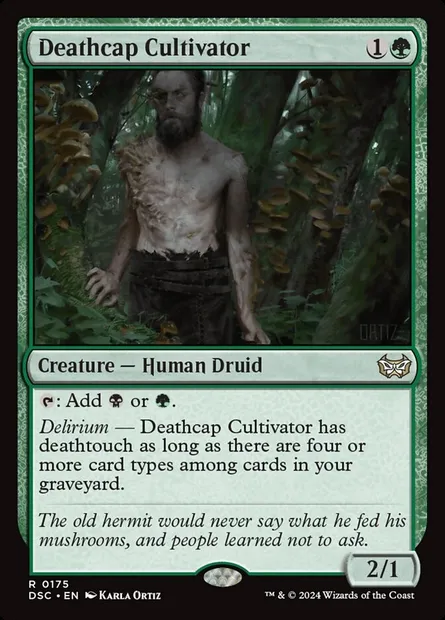 Deathcap Cultivator, Magic card DSC 175 — Duskmourn: House of Horror Commander set