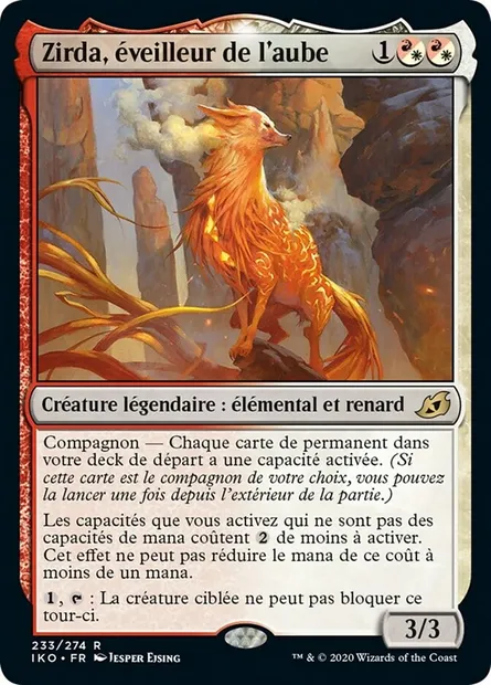 Zirda, éveilleur de l'aube, carte Magic IKO 233 — extension Ikoria: Lair of Behemoths