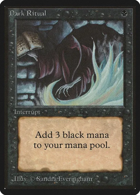 Dark Ritual, Magic card LEB 99 — Limited Edition Beta set