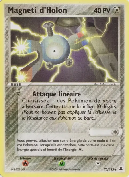 Magneti d'Holon, carte Pokémon DS 70 — extension EX Espèces Delta