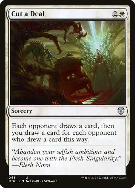 Cut a Deal, Magic card ONC 63 — Phyrexia: All Will Be One Commander set