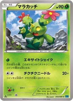 Maractus, Pokémon card XY2 010 — Wild Blaze set