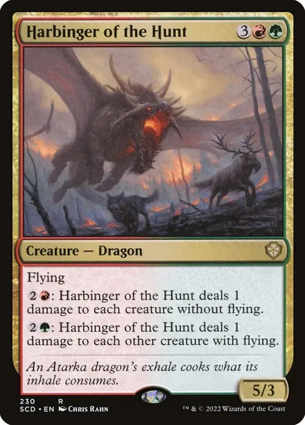 Harbinger of the Hunt, Magic card SCD 230 — Starter Commander Decks set
