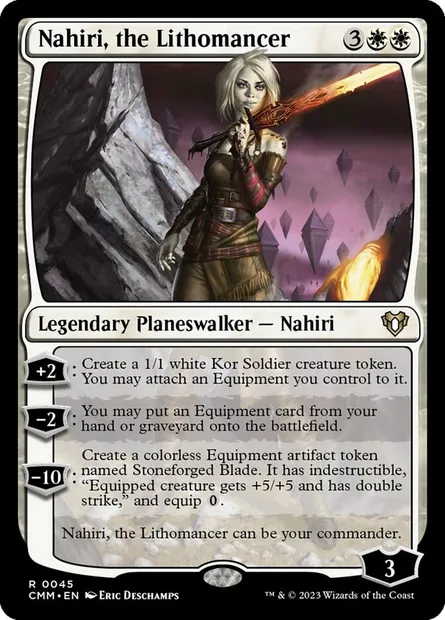 Nahiri, the Lithomancer, Magic card CMM 45 — Commander Masters set