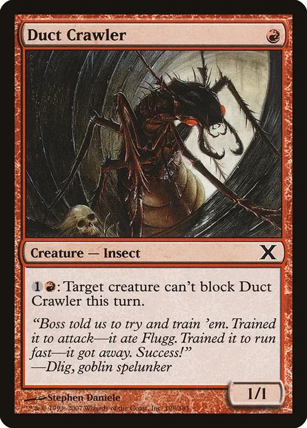 Duct Crawler, Magic card 10E 198 — Tenth Edition set