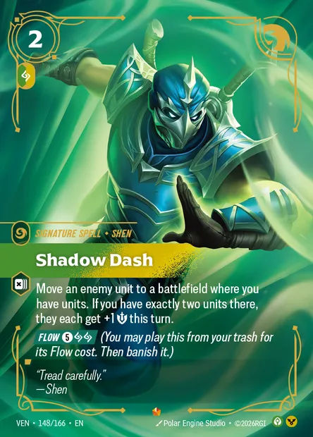 Shadow Dash, carte Riftbound VEN 148 — extension Vendetta