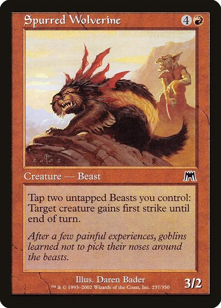 Glouton à éperons, carte Magic ONS 237 — extension Carnage