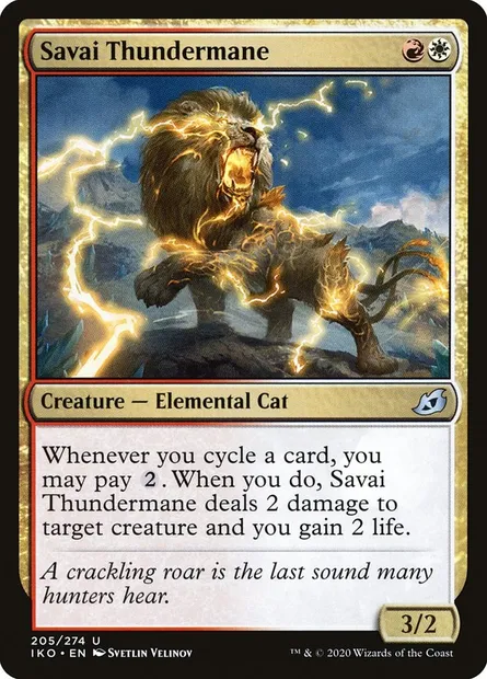 Savai Thundermane, Magic card IKO 205 — Ikoria: Lair of Behemoths set