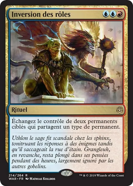 Inversion des rôles, carte Magic WAR 214 — extension La guerre des Planeswalkers