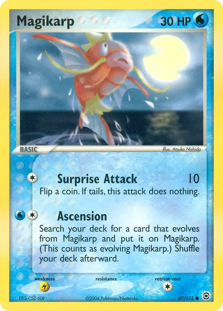 Magikarp, Pokémon card RG 67 — FireRed & LeafGreen set