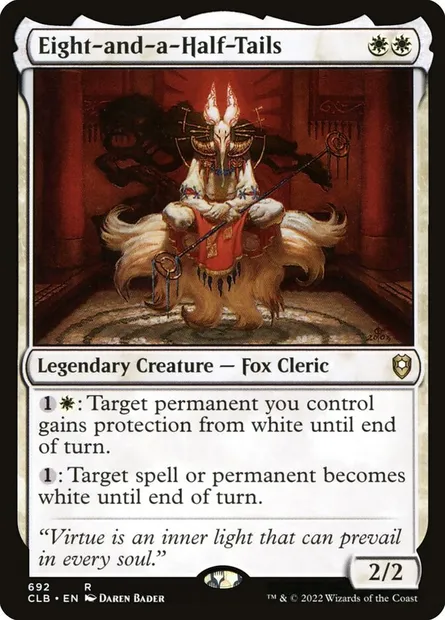 Eight-and-a-Half-Tails, Magic card CLB 692 — Commander Legends: Battle for Baldur's Gate set