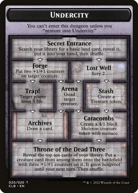 Undercity // The Initiative, Magic card OCLB 20 — Battle for Baldur's Gate Oversized Cards set