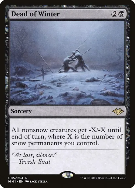 Dead of Winter, Magic card MH1 85 — Modern Horizons set