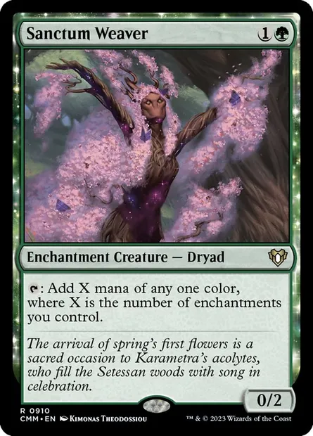 Sanctum Weaver, Magic card CMM 910 — Commander Masters set