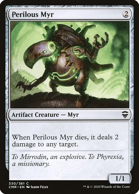 Perilous Myr, Magic card CMR 330 — Commander Legends set