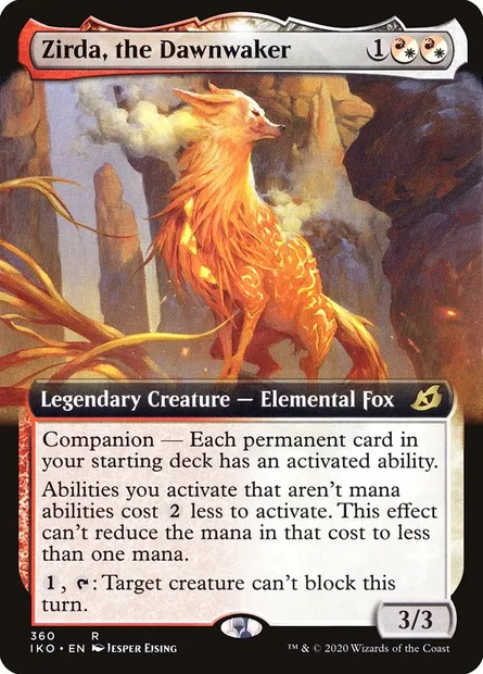 Zirda, the Dawnwaker, Magic card IKO 360 — Ikoria: Lair of Behemoths set