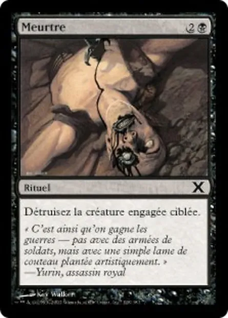 Meurtre, carte Magic 10E 128 — extension Dixième édition