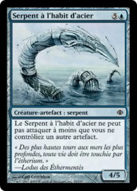 Serpent à l'habit d'acier, carte Magic ALA 59 — extension Les éclats d'Alara