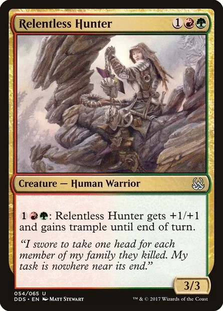Relentless Hunter, Magic card DDS 54 — Duel Decks: Mind vs. Might set