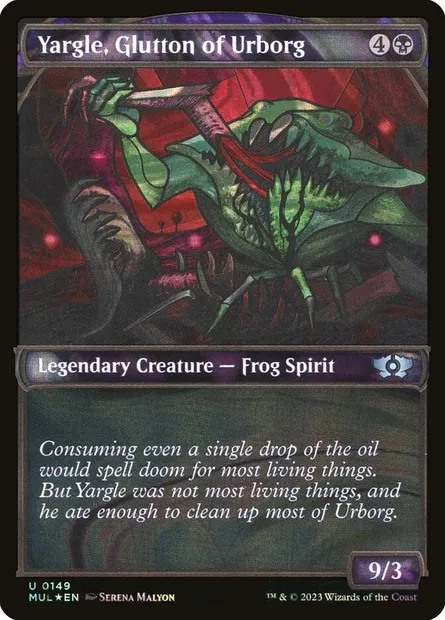 Yargle, Glutton of Urborg, Magic card MUL 149 — Multiverse Legends set