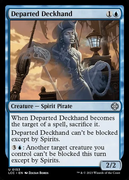 Departed Deckhand, Magic card LCC 153 — The Lost Caverns of Ixalan Commander set