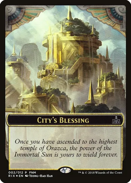 City's Blessing // Elemental, carte Magic F18 2 — extension Friday Night Magic 2018