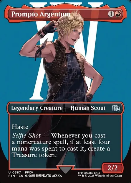 Prompto Argentum, Magic card FIN 387 — Final Fantasy set